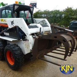 Fork and Grapple Attachment for Skidsteer Loader