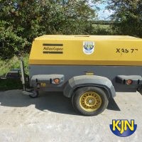 Two Tool Compressor Towable, With Two Hoses And Two Breakers